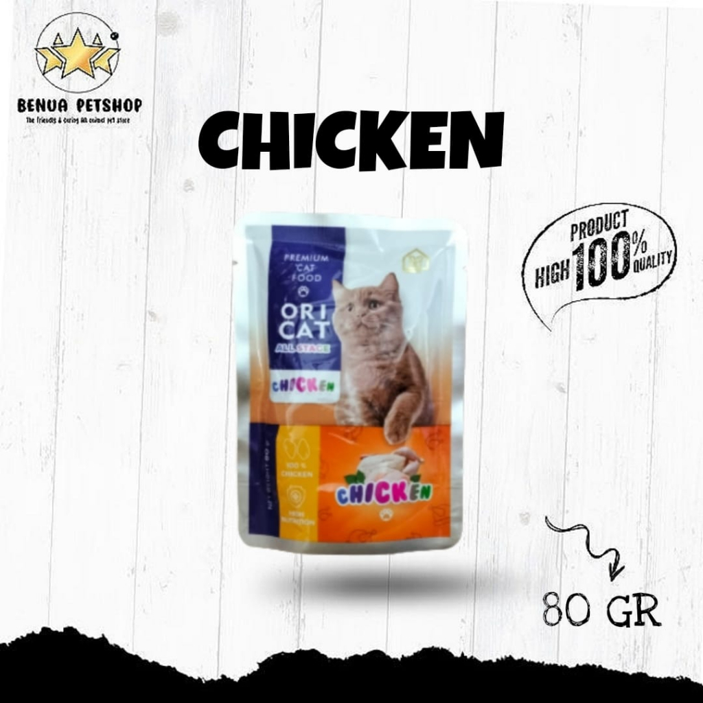 MAKANAN KUCING ORI CAT POUCH ADULT/KITTEN ALL VARIAN - 80gr