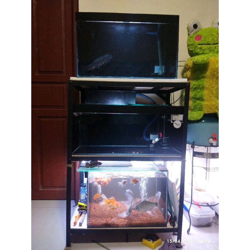 Rak serbaguna P70cm L40cm T100cm / Rak aquarium / rak susun besi / rak besi termurah