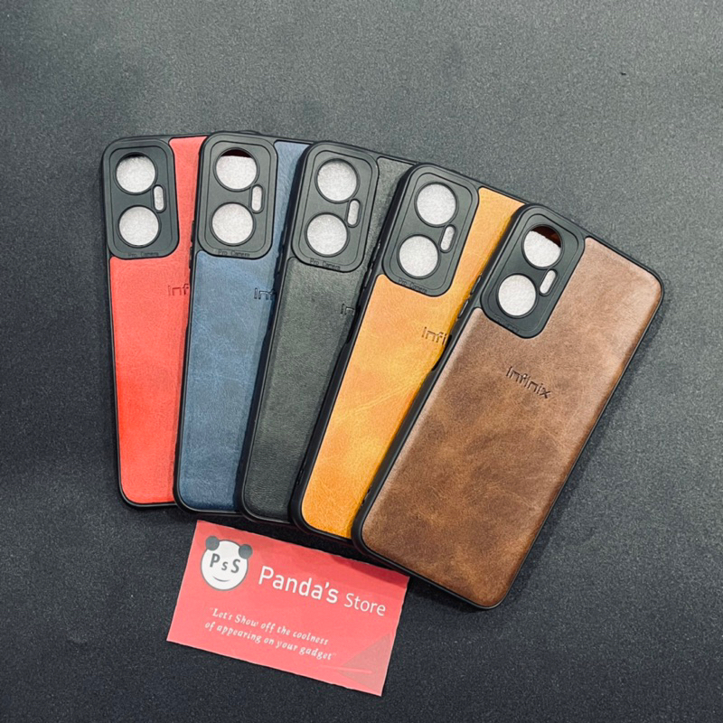 Leather Case Infinix Hot 20 5G Softcase Kulit Elegan Casing Slim Fit