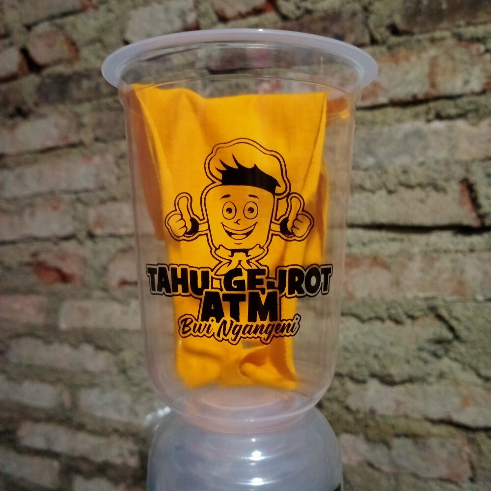 sablon cup 16oz oval merk starindo