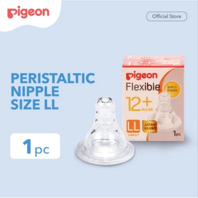 PIGEON Dot Peristaltic Slim Neck Size LL Isi 1 Pc / Dot Pigeon 12 bulan Keatas