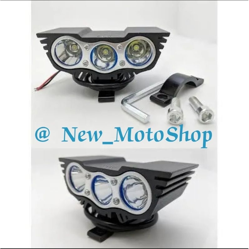 Lampu sorot lampu tembak Owl 3led mata dan 2 led mata anti air kualitas mantap univers led putih