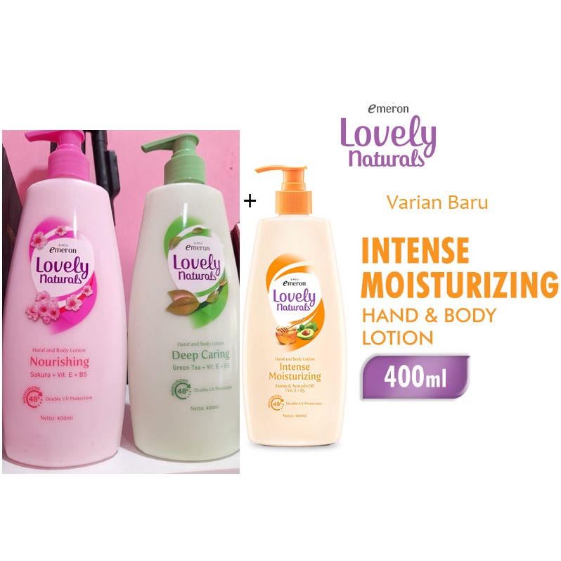 EMERON LOVELY NATURAL BODY LOTION 400ML