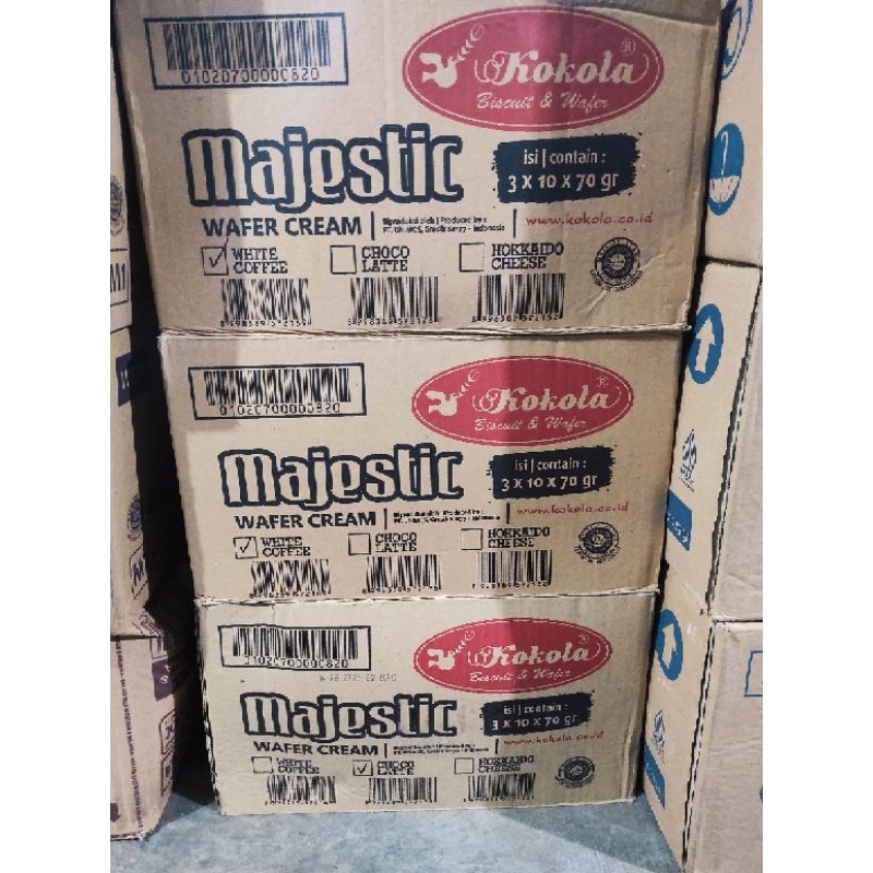 

[1 duz isi 30 ] Kokola Majestic Whet Coffe Wafer Isi 70 g