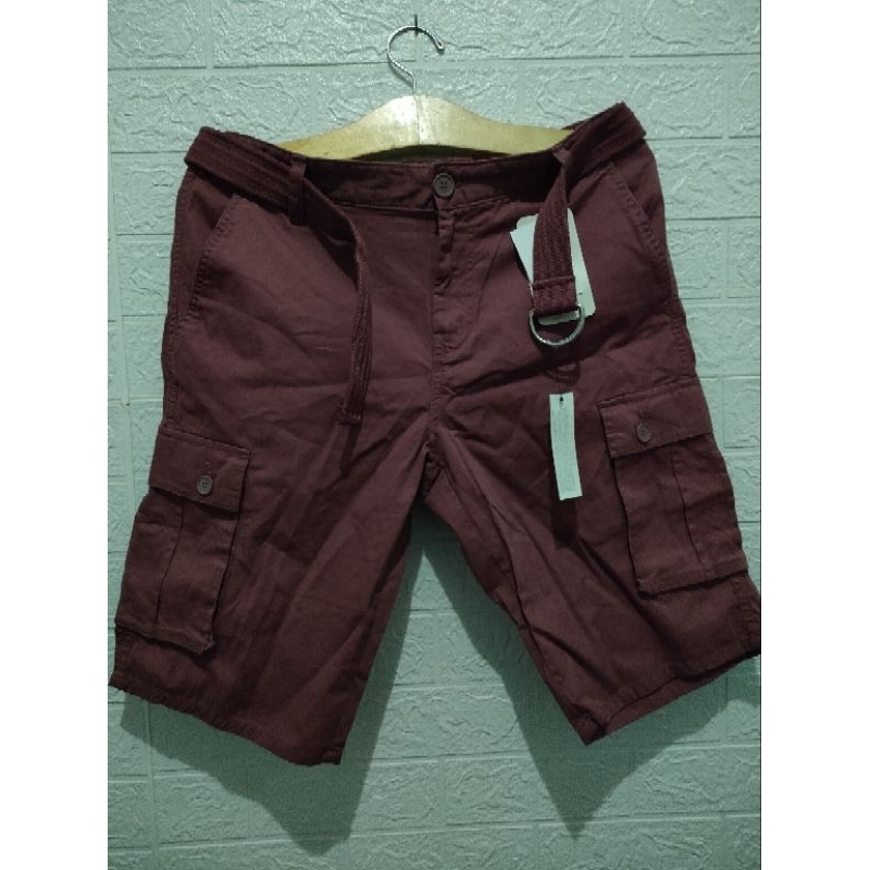 Celana pendek Pria Cargo + ikat pingang size 32 Sale LC Waikiki