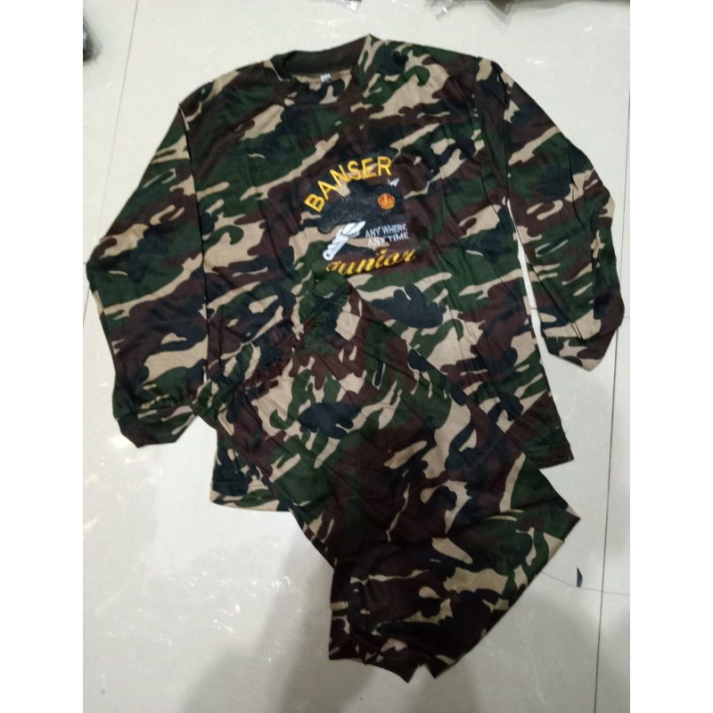 Kaos banser junior/ setelan banser anak anak