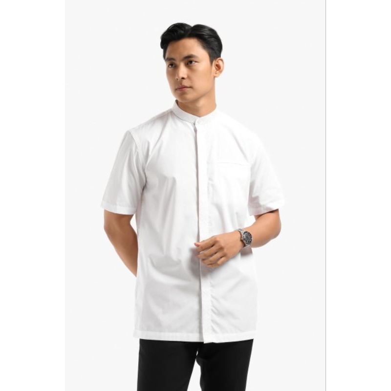 (READY) Byzan Shirt Short Sleeve White XL Heymale