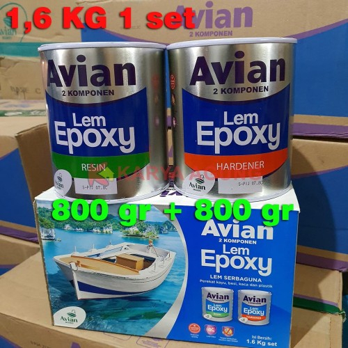 

LEM AVIAN EPOXY 2 KOMPONEN SUPER REKAT