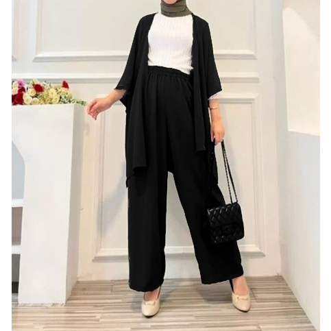 ONE SET OUTER DAN CELANA KULOT WANITA TERMURAH