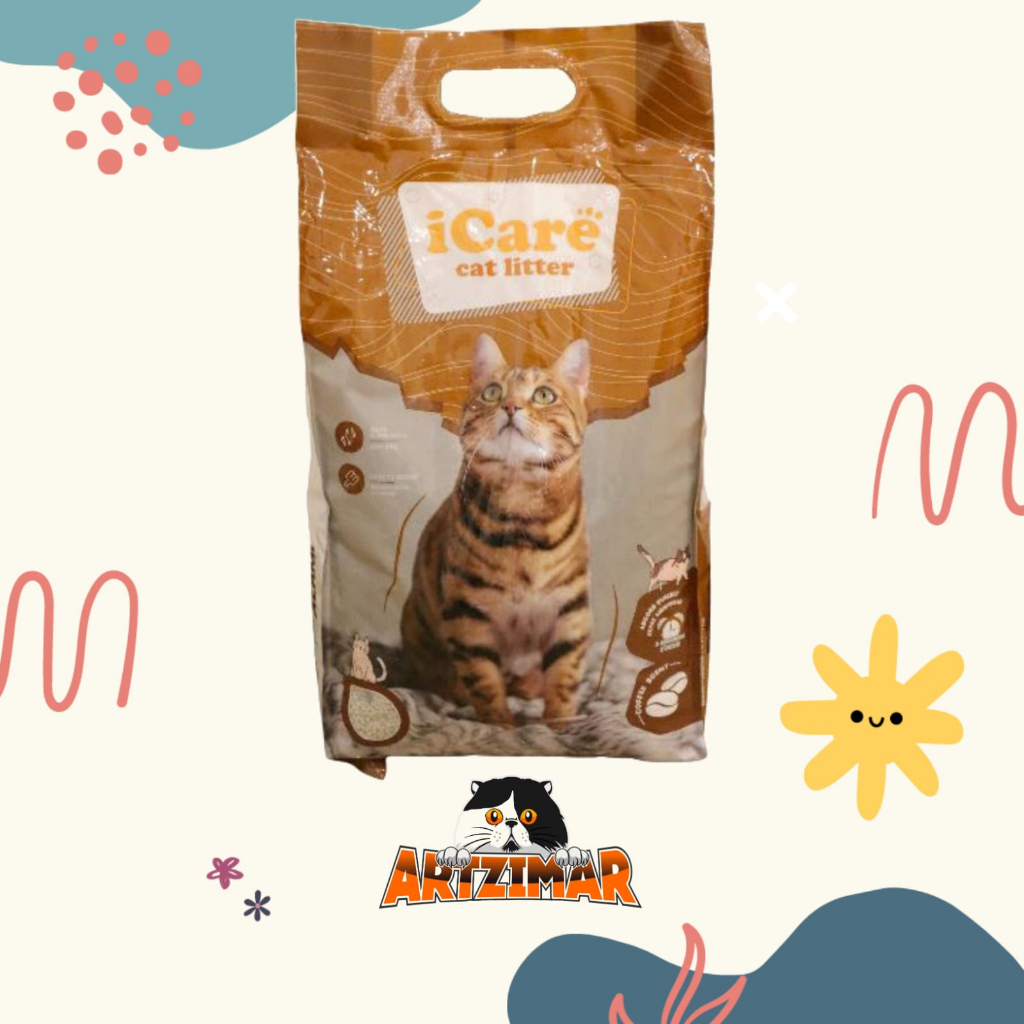 Cat Litter iCare 5ltr Pasir Kucing Gumpal dan Wangi iCare 5ltr