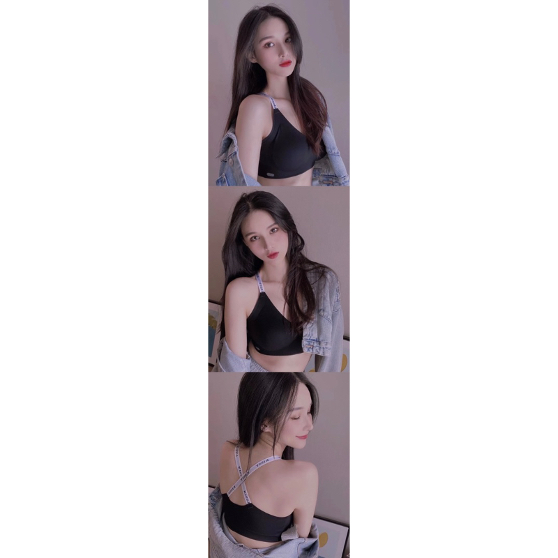 Kissy Bra Sport / Wanita Pakaian Dalam Set / Sport Bra / Bra Tanpa Kawat