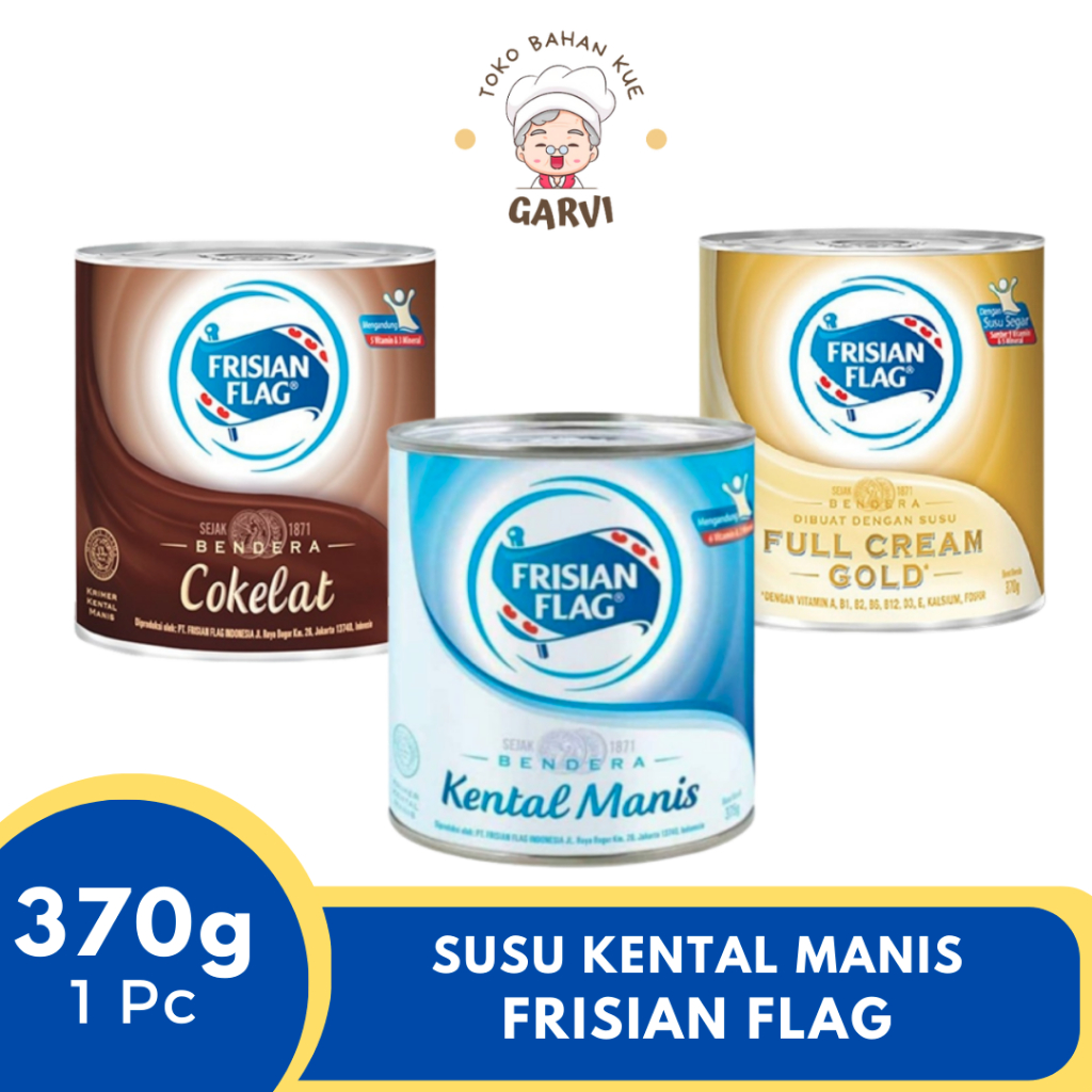 

Susu FRISIAN FLAG Kaleng 370 Gram (Susu Kental manis)