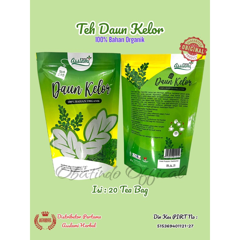 

Teh Daun Kelor | Teh Celup Daun Kelor Pouch Original | Menangkal Radikal Bebas