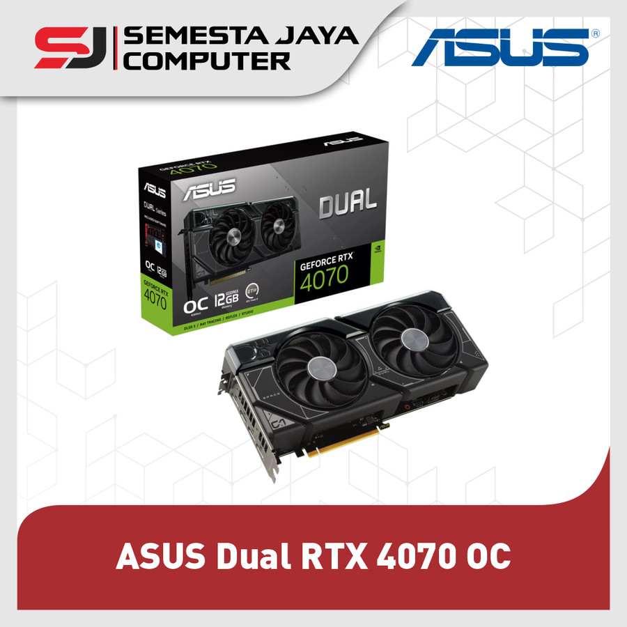 ASUS Dual RTX 4070 OC Edition 12GB GDDR6X GeForce VGA RTX4070