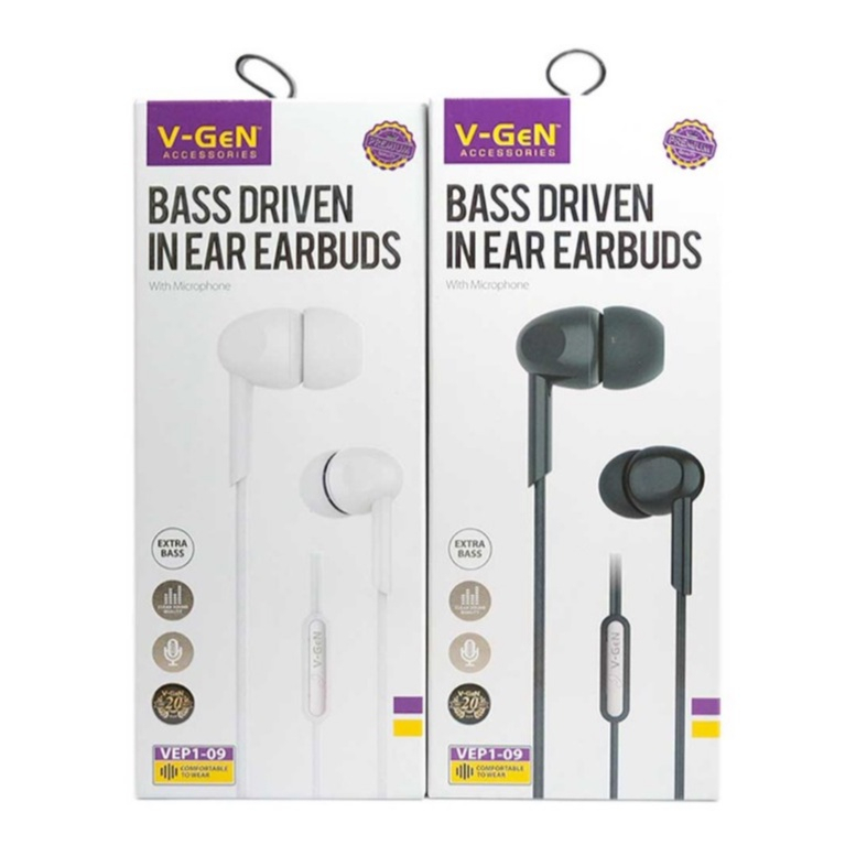 headset earphone headphone V-GeN VEP1-18 09 12 16 11 Wired Handsfree Original Original Full Bass