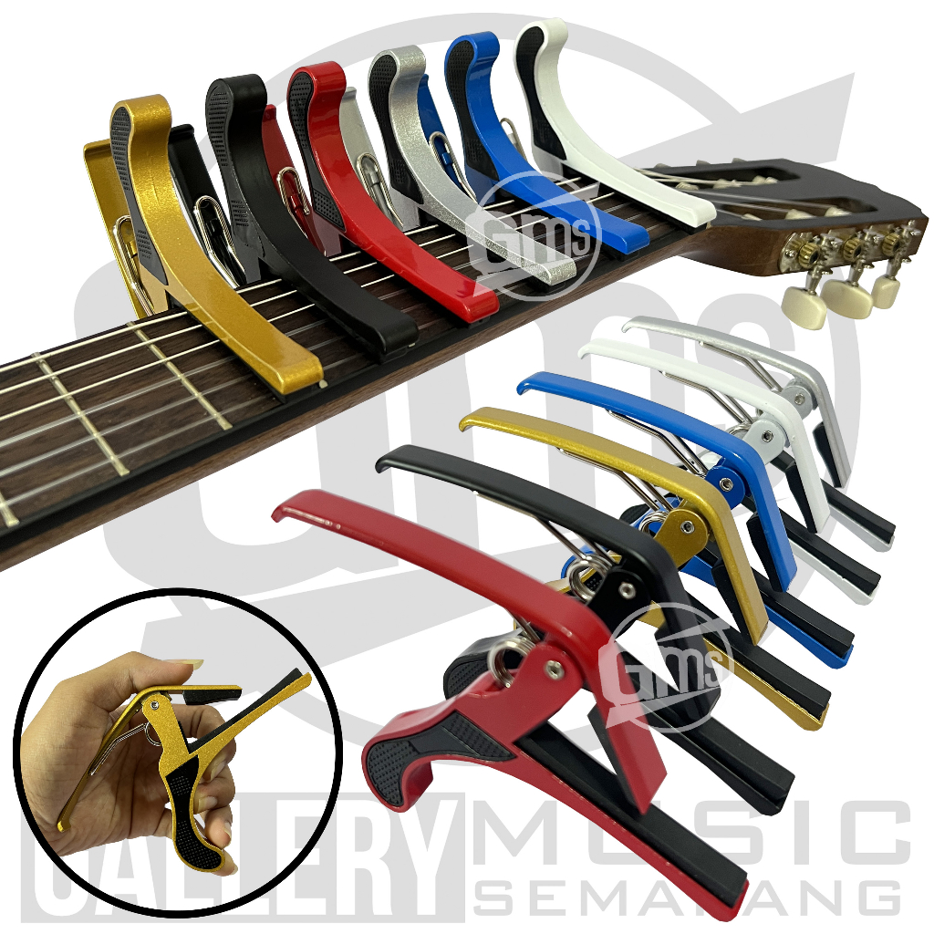ORIGINAL!!! Capo Gitar Penjepit Senar Gitar Akustik Klasik Elektrik Ukulele Bahan Besi Kapo Gitar Akustik Elektrik