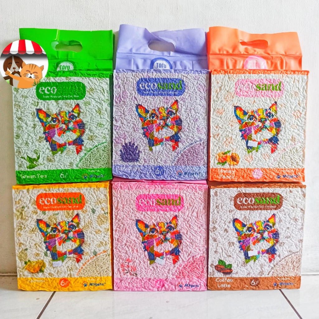 Ecosand Tofu Cat Litter 6 Liter - Pasir Kucing Tofu Soya Premium
