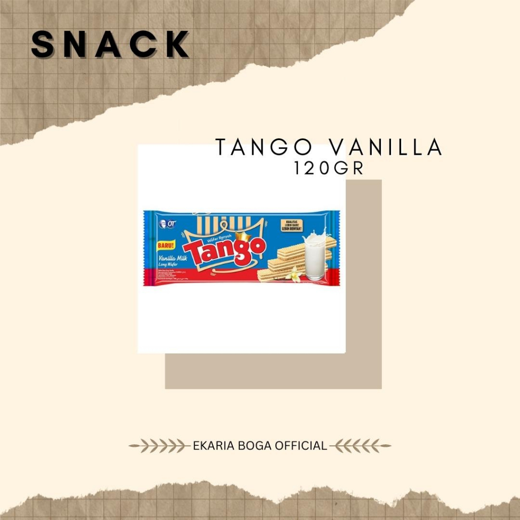 

SNACK | BISKUIT | WAFER | TANGO | TANGO WAFER | TANGO VANILA 120GR