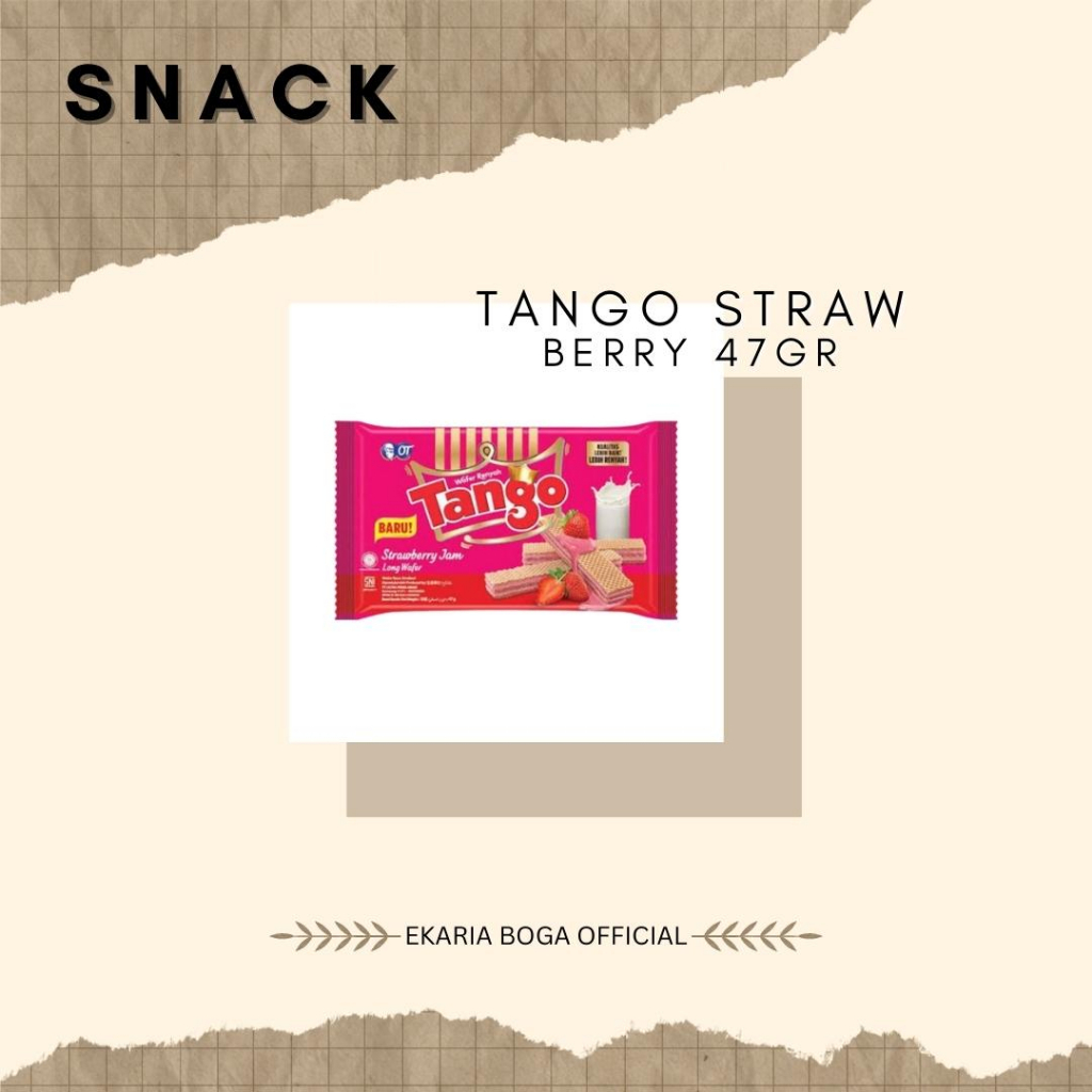 

SNACK | BISKUIT | WAFER | TANGO | TANGO WAFER | TANGO STRAWBERRY 47GR