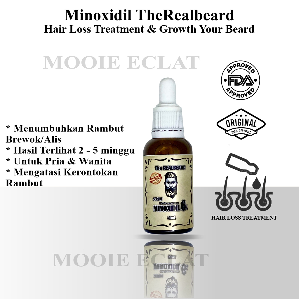 Minoxidil 6% PENUMBUH RAMBUT, BREWOK TANPA GEN! ORIGINAL 100%