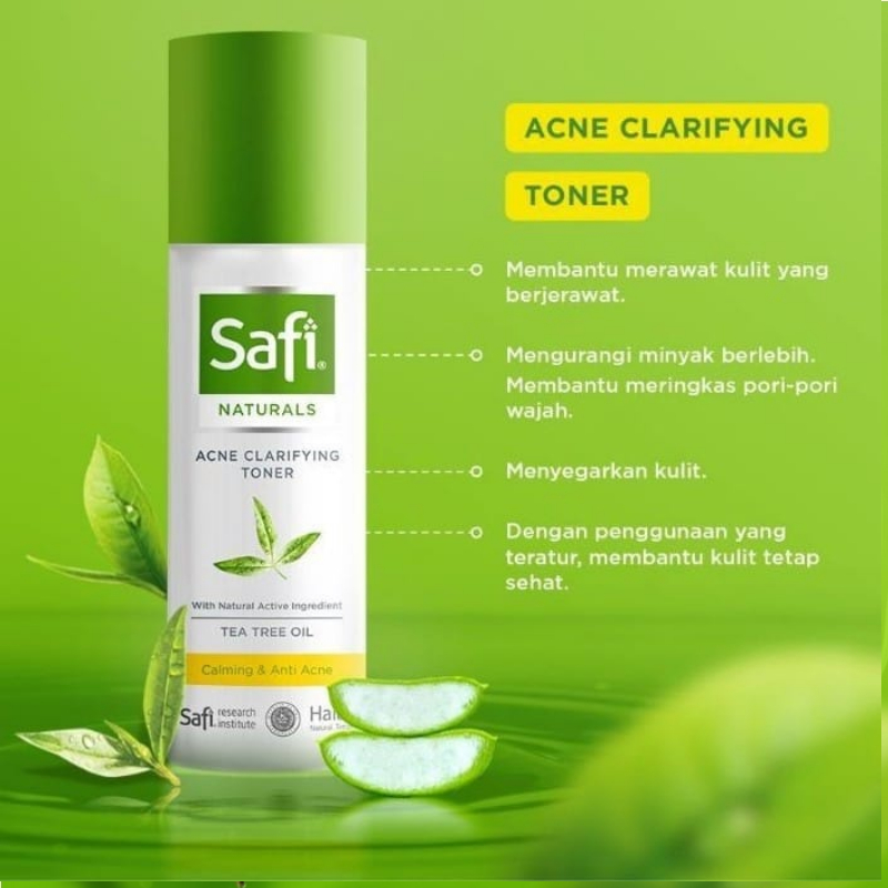 SAFI Naturals Micellar Water Neem | Acne Clarifying Cleanser | Clarifying Toner | Acne Cream Moisturizer | Pure Tea Tree Oil