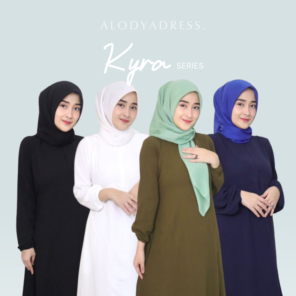 KYRA DRESS (gamis MALAYSIA CRINKLE)