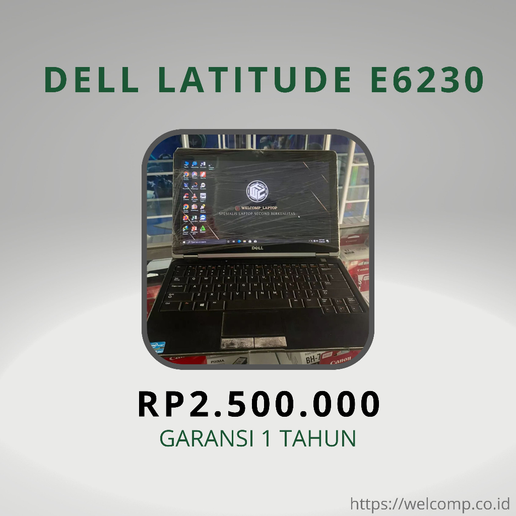 Laptop 2ND Dell Latitude Second Bergaransi 1 Tahun