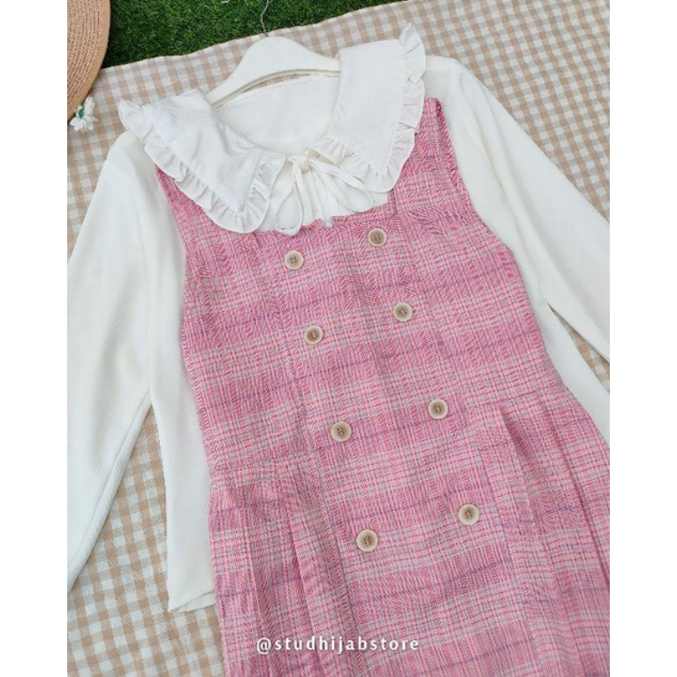 Megumi Overall Tartan Series Set Inner By Studhijabstore