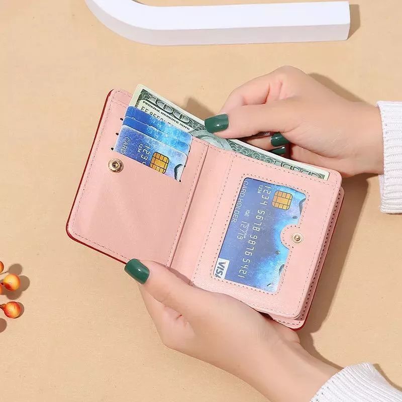 Dompet Wanita Dompet Lipat Pendek Tebal Croco