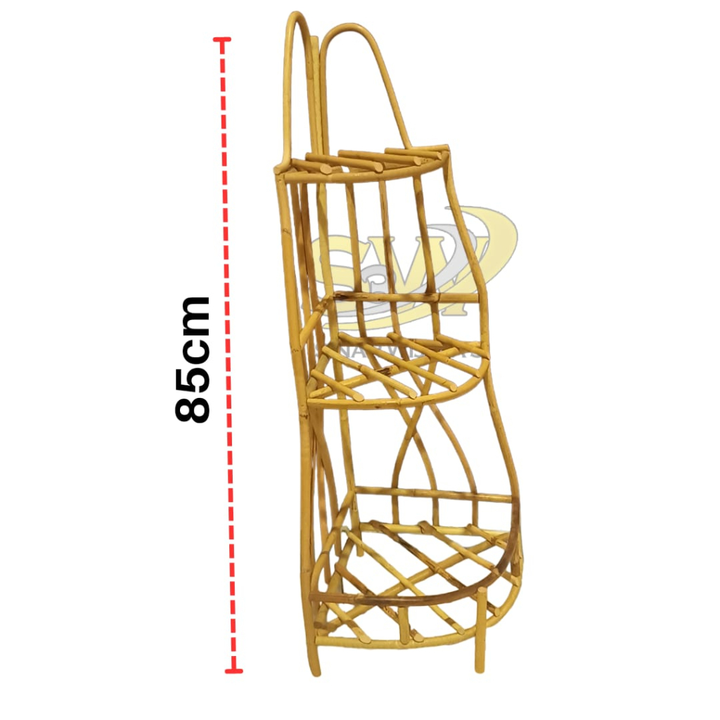 keranjang parcel rotan (besar) susun 3 sudut tinggi 85cm keranjang rotan termurah