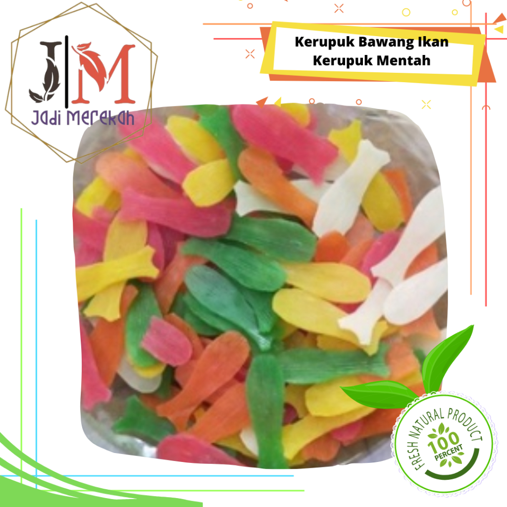

[JM SoFresh] Kerupuk Bawang Ikan Pelangi Mentah