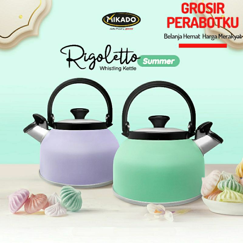 MASPION Teko Ceret Air Bunyi Rigoletto Whistling Kettle Rigoleto 2.5L 3L 3.5L 5L