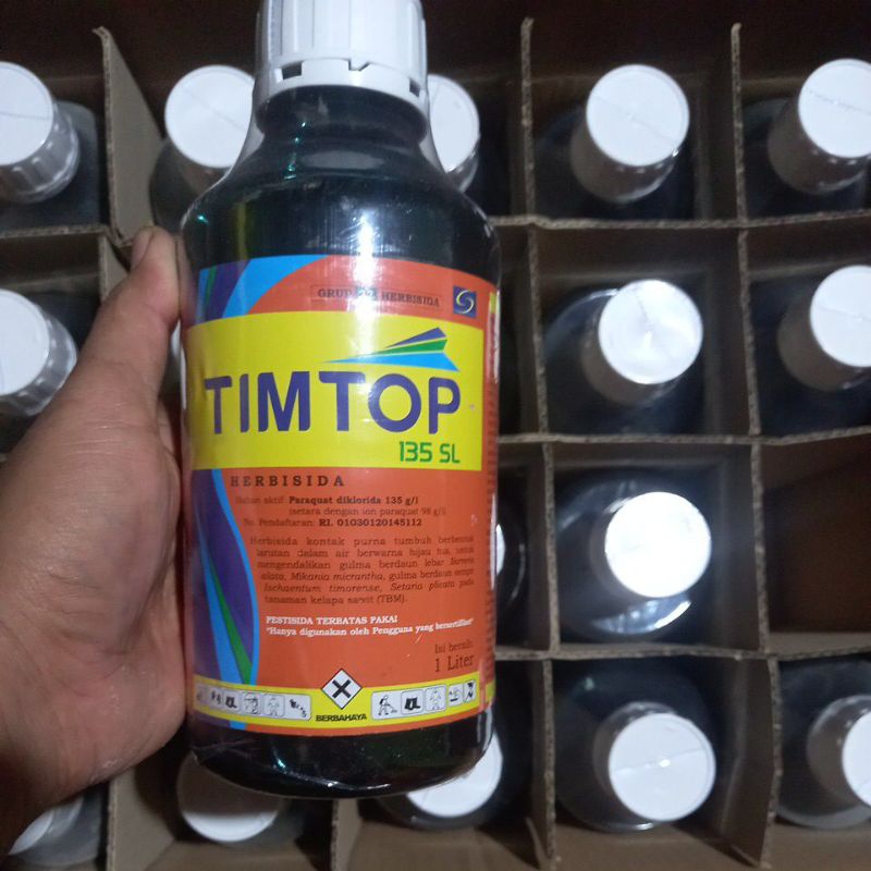 HERBISIDA KONTAK TIM-TOP 135SL 1LITER GULMA LANGSUNG KERING