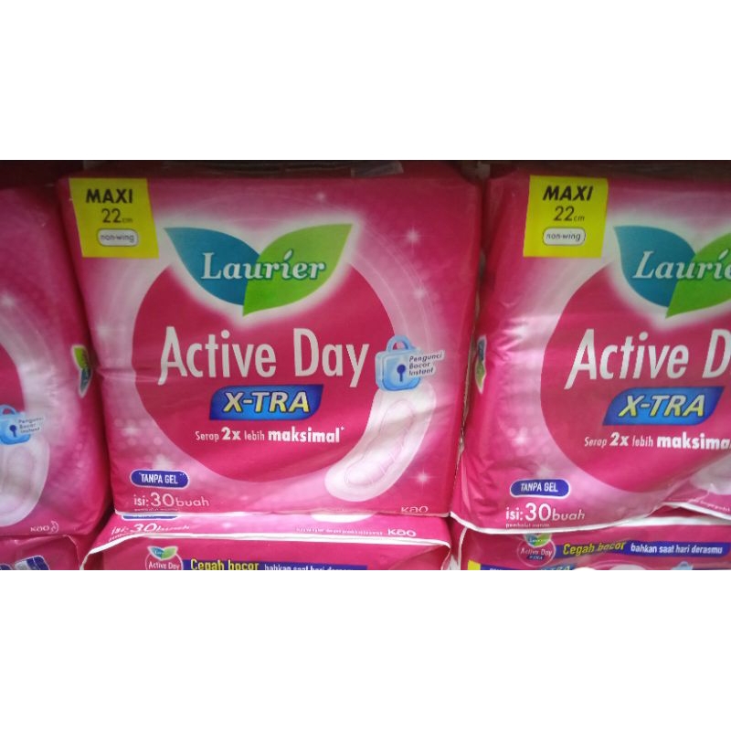 Laurier Active Day Maxi 22 Cm Isi 30 Buah