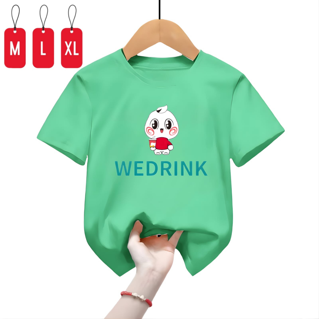 Hzl_outfit Baju Kaos Anak Anak Cewe Cowo WEDRINK