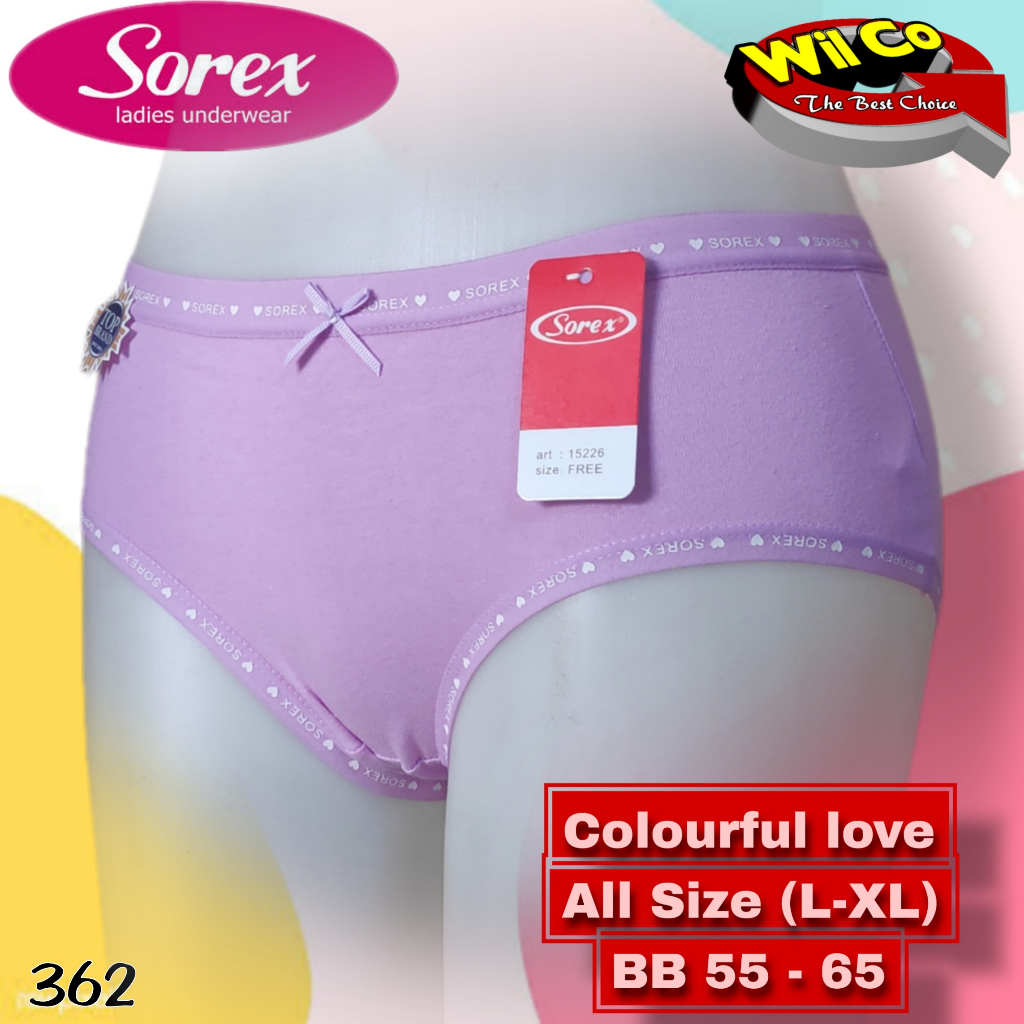 K362 - SOREX CELANA DALAM WANITA  PAKAIAN WANITA PAKAIAN DALAM FREE SIZE (setara M/L)