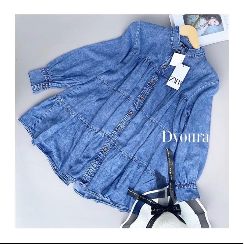 Chafia Shirt Jeans / Jena Chafia Shirt / Kemeja Oversize / Atasan Kemeja Rayon Import / Atasan Rayon Motif Terlaris /Blouse Import