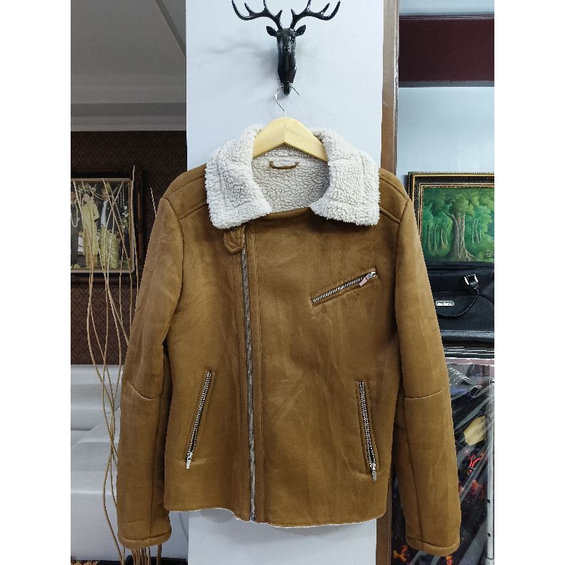 jaket suede ZARA MAN (size L)