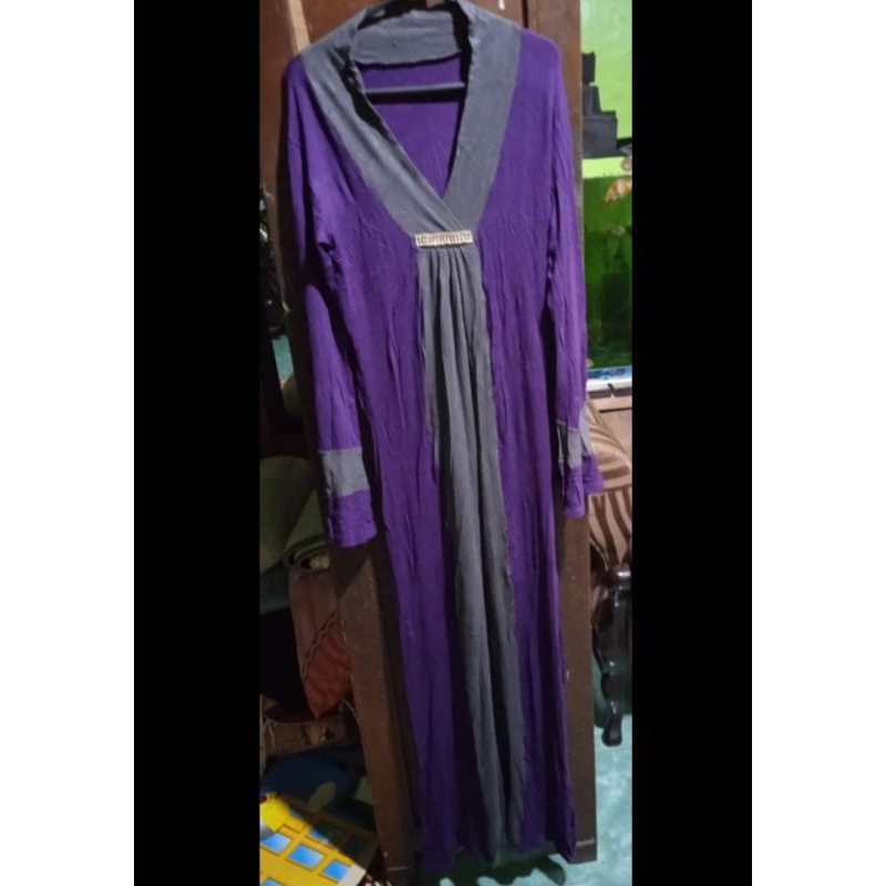 gamis ungu size kecil
