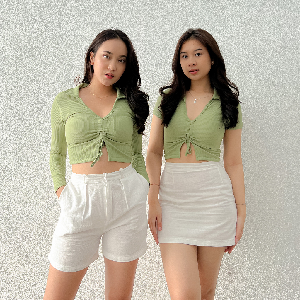 SEERA TOP / Lengan Panjang / Lengan Pendek / Top Rib