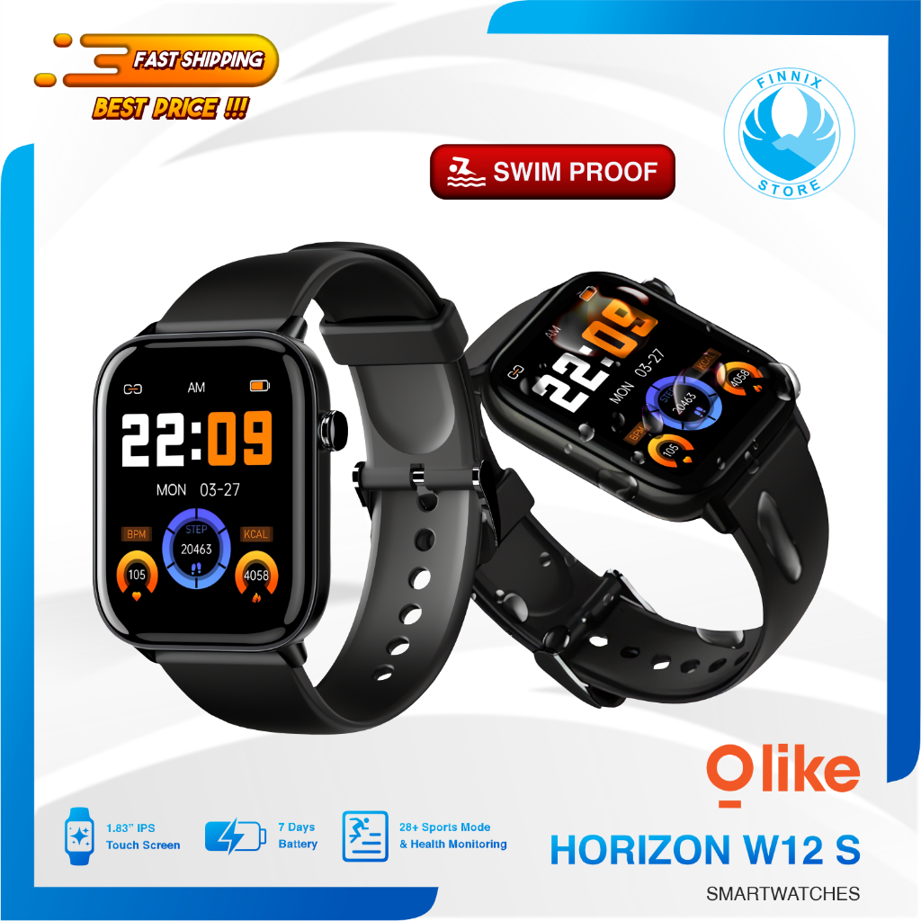 Olike W12S Smartwatch Touchscreen 3ATM Waterproof