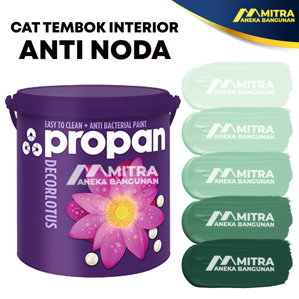 CAT TEMBOK PROPAN DECORLOTUS 2,5 LITER / ANTI NODA / TOSCA TEAL MINT 051