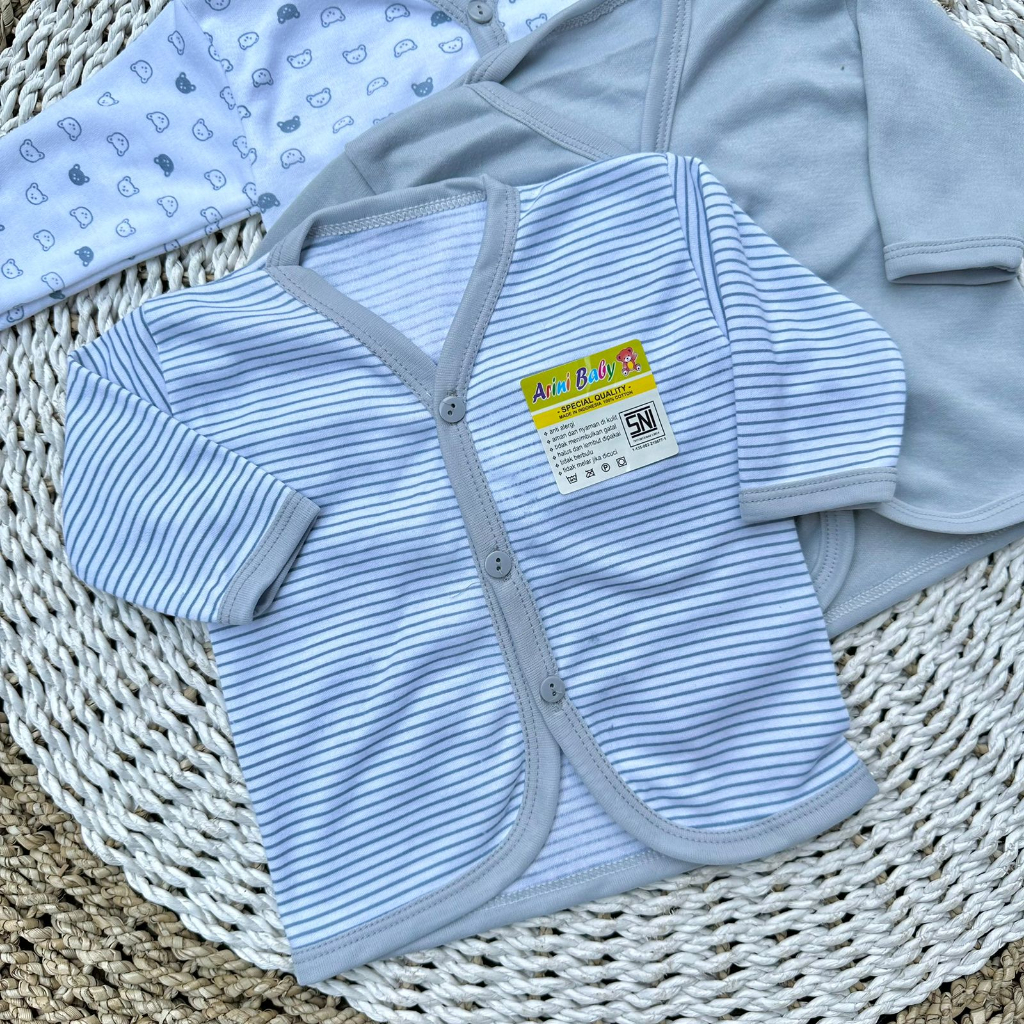 3 PCS Baju Lengan Panjang Bayi Bayi Atasan Bayi Baju Newborn Baju Bayi Baru Lahir Gift Bayi Hadiah Lahiran Bayi Baju bayi lengan panjang