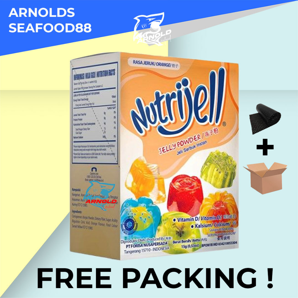 

Nutrijell Agar Agar Rasa Jeruk / Nutrijell Orange - 1 Box 12 Pcs