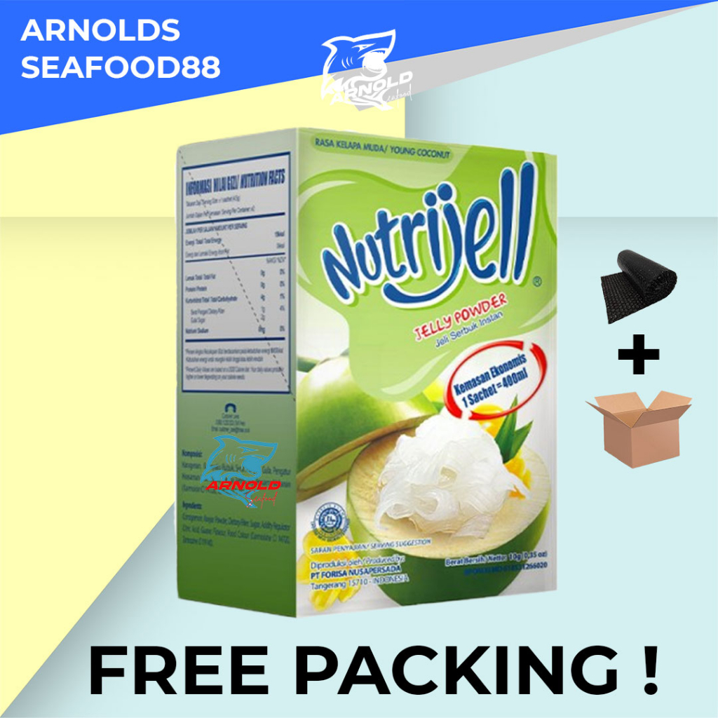 

Nutrijell Agar Agar Rasa Kelapa / Nutrijell Coconut - 1 Box 12 Pcs