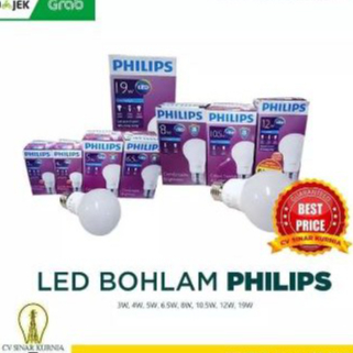 Lampu Bohlam LED Philips 3Watt, 3W, 3 Watt, 3 W Bulb