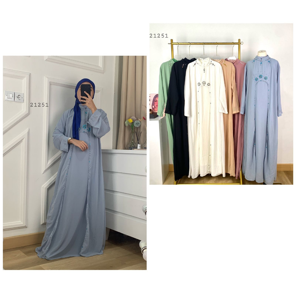 21251 LONG MAXI 2IN1 ETNIK INNER LONG MANSET OUTER SIFON VARIASI PAYET PREMIUM GAMIS 2IN1 ETNIK SIFO