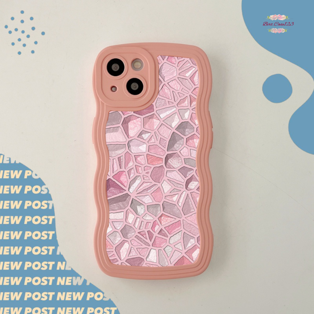 CUSTOM SOFTCASE SILIKON GELOMBANG WAVY CUSTOM GEOMETRI FOR REALME C2 5 5I C11 C20 C12 C25 NARZO 30A 50A PRIME C30 C35 BC7666