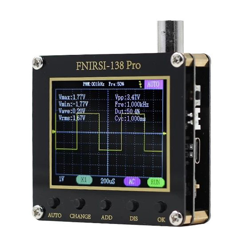 Digital Oscilloscope Analog Bandwidth 2.5MSa/s 200KHz Support AUTO FNIRSI DSO138