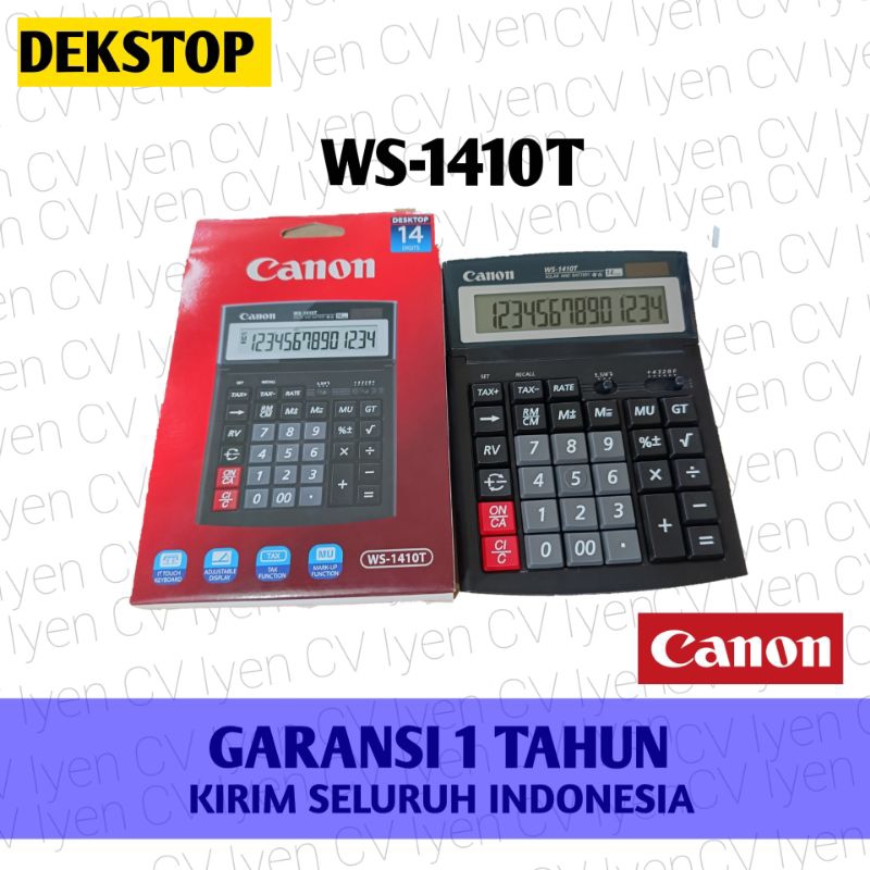 

kalkulator Dekstop Canon WS-1410T / Canon WS 1401T / canon ws 1401t / kalkulator canon